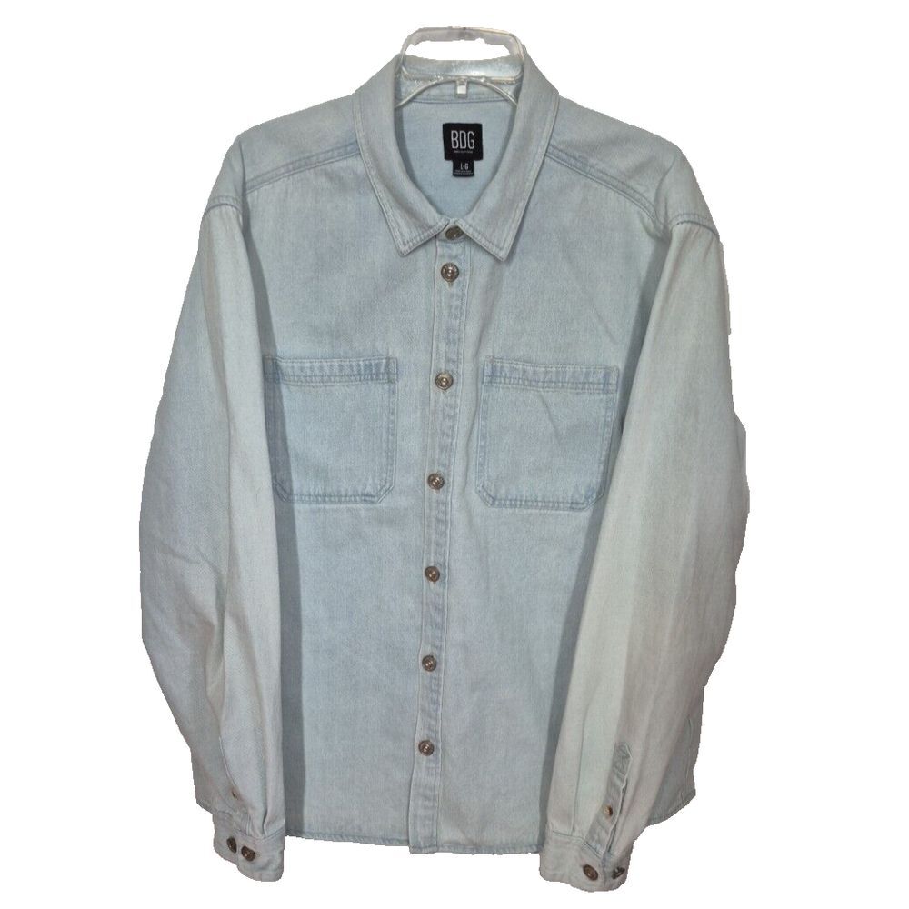 Urban Outfitters Light Wash Denim Button-Down Shirt